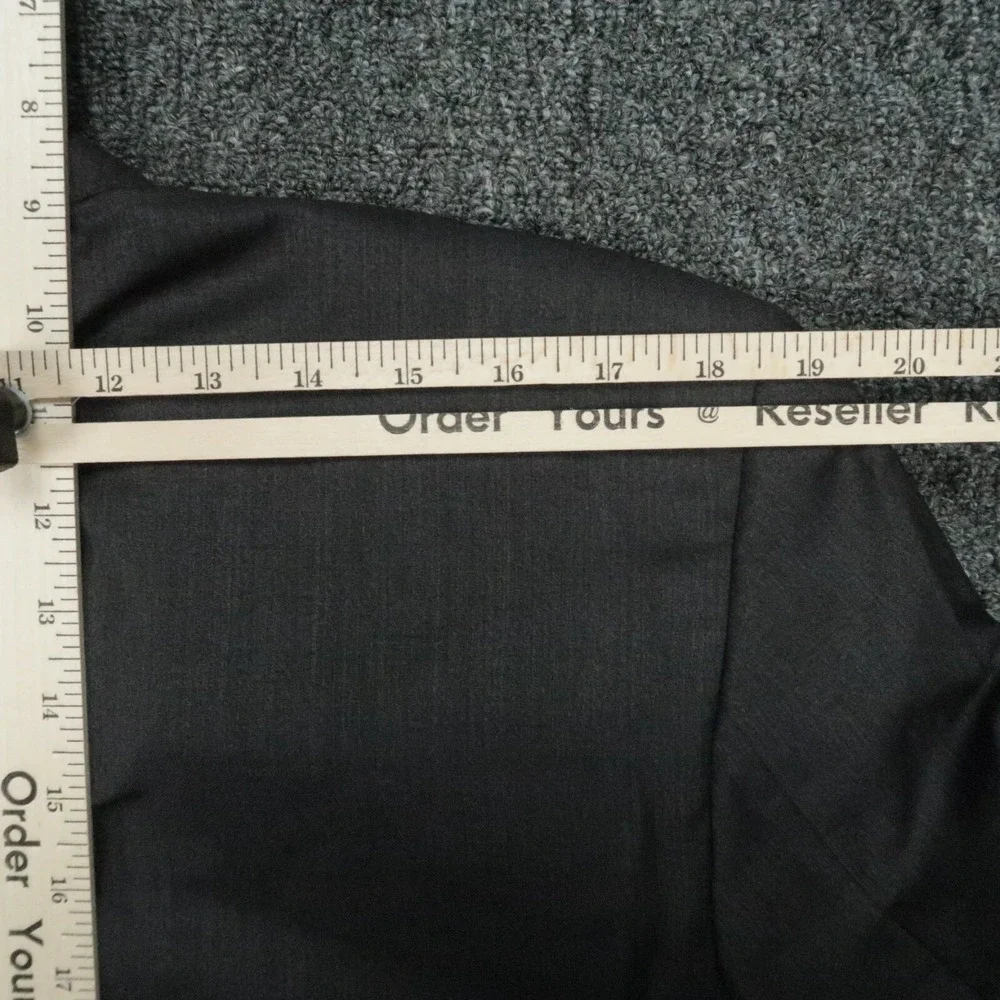 Saks Fifth Avenue Blazer Mens 42L Gray‎ Slim Fit Ermenegildo Zegna Wool Silk